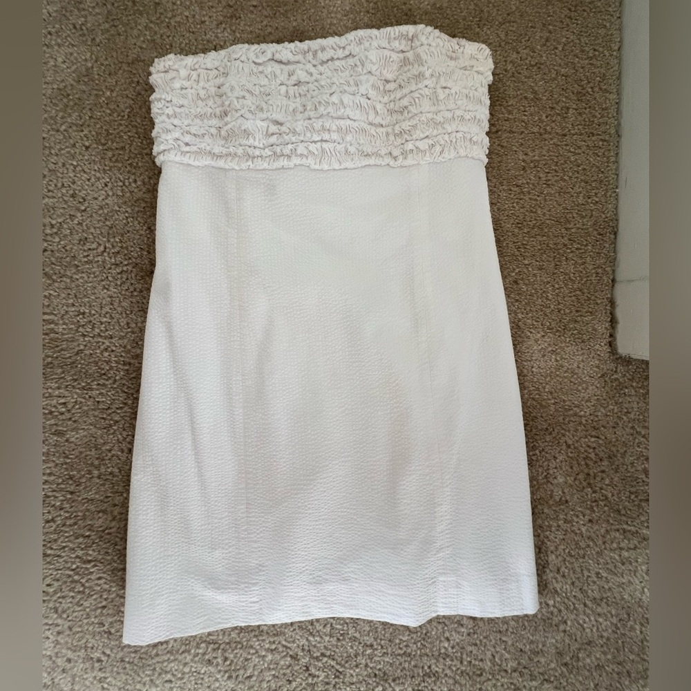 White Strapless Lily Pulitzer Dress